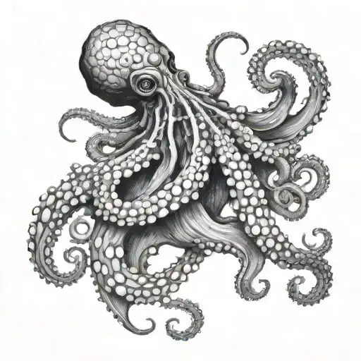 octopus and storm gustave dore dan seagrave tattoo design idea