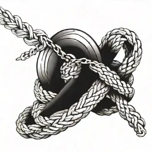 A discreet rope around your arm representing how it marked and chained you emotionally. tattoo design idea