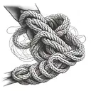 A rope wrapped around your arm representing how this has affected and emotionally chained you. tattoo design idea