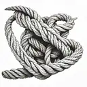 A rope wrapped around your arm representing how this has affected and emotionally chained you. tattoo design idea
