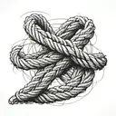 A rope wrapped around your arm representing how this has affected and emotionally chained you. tattoo design idea