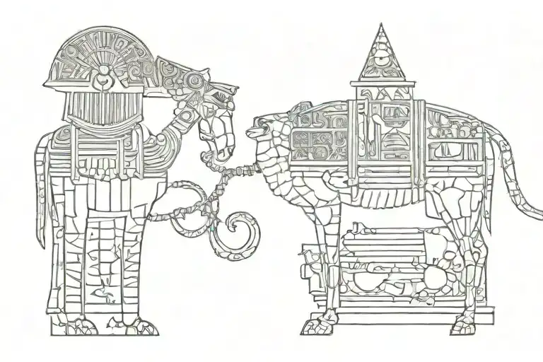 ancient eastern egypt tattoo design idea