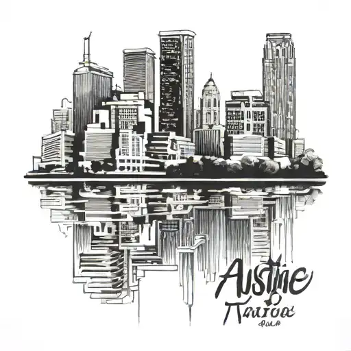 austin skyline tattoo design tattoo design idea