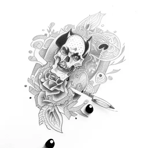rockabilly  tattoo design idea
