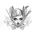 rockabilly  tattoo design idea