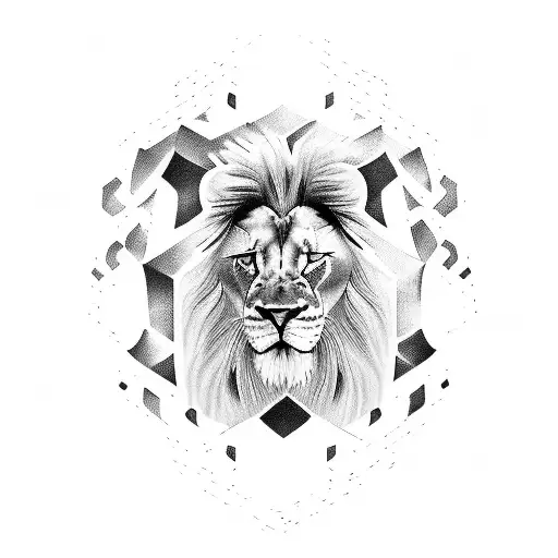 messi world cup and lion tattoo design idea