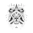 messi world cup and lion tattoo design idea