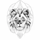 messi world cup and lion tattoo design idea