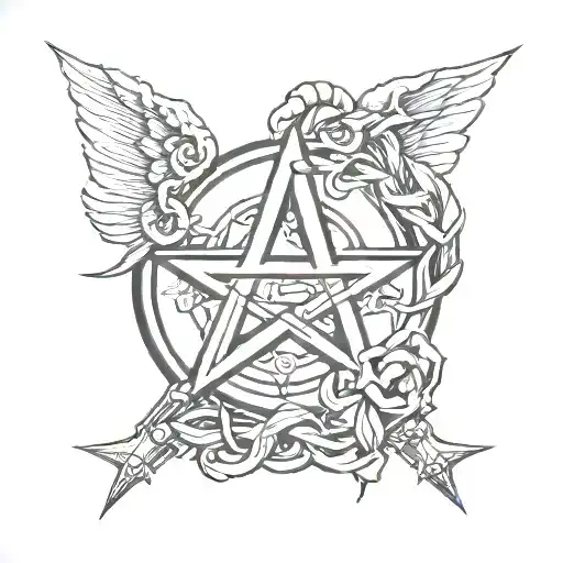 anarchy symbol tattoo design idea