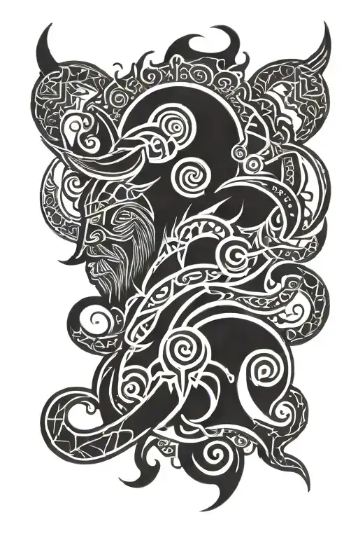 viking tattoo design idea
