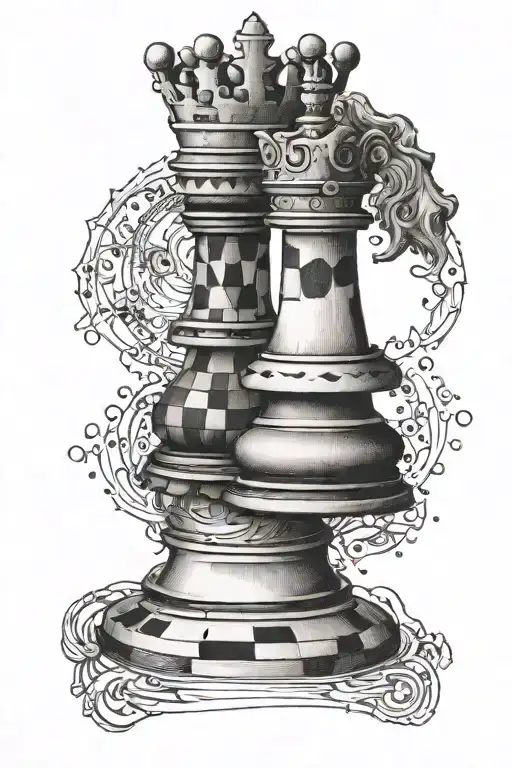 The chess rook tattoo design idea