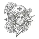 nurse tattoo for men tattoo design idea