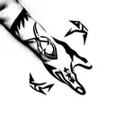 Atreus God of War forearm band tattoo design idea