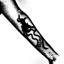 Atreus God of War forearm band tattoo design idea