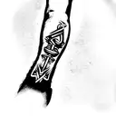 Atreus God of War forearm band tattoo design idea