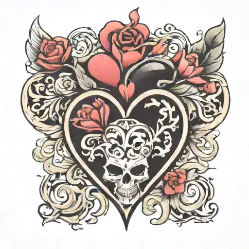 heart thats says ANNI tattoo design idea