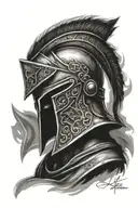 spartan warrior tattoo design idea
