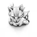 amor hijas tattoo design idea