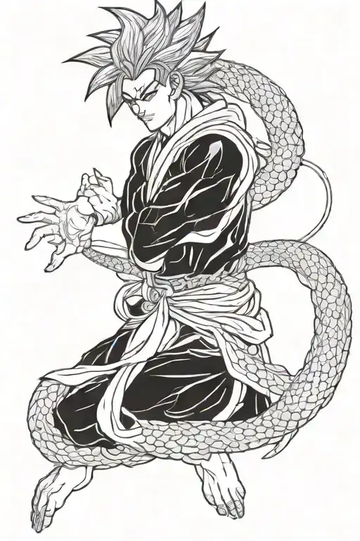 dragonball shen long  tattoo design idea