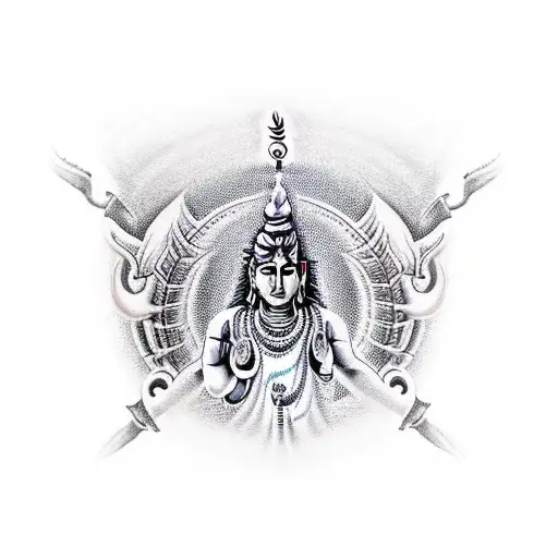 Realistic Lord Shiva Tattoo – Black Poison Tattoos