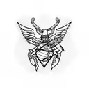 0311 Usmc tattoo design idea