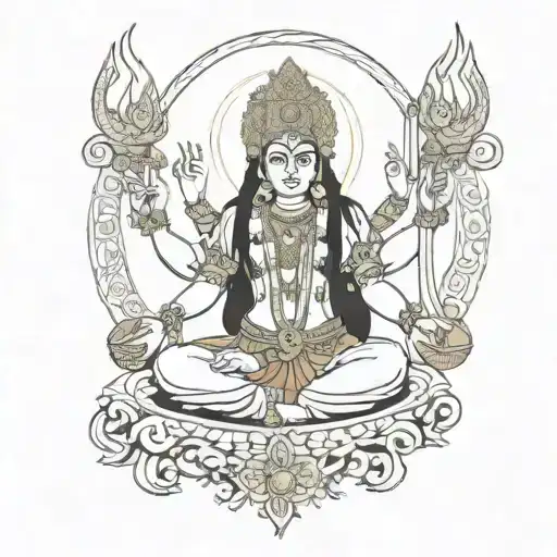 kali god tattoo design idea