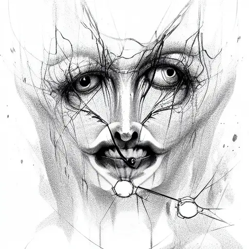 There are a lot of creepy and vile eyes fastened together without a head tattoo design idea