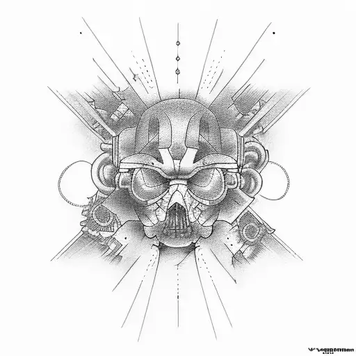 bart mechanic tattoo design idea