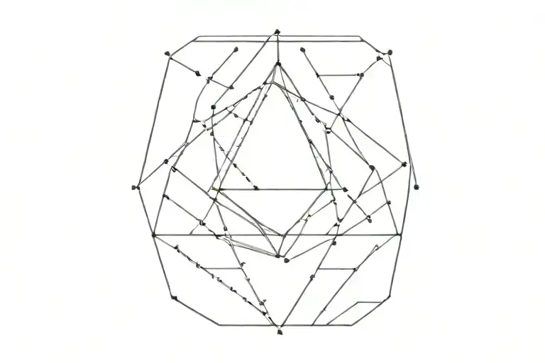 collar bone geo patern inspired tattoo design idea