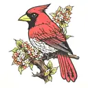 Japanese  cardinal tattoo design idea