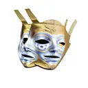 Two-Faced Mask: The image of a two-faced mask represents duplicity and deception. It symbolizes the act of presenting on tattoo design idea