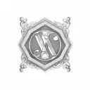 Create a monogram where the letters "CWS" and "CMS" are interlocked or woven together. Use a stylish font or create a cu tattoo design idea