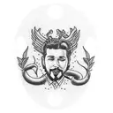 post malone tattoo design idea