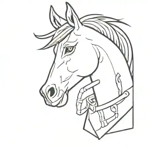 bojack horseman tattoo design idea