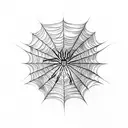 Spider Web tattoo design idea