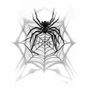Spider Web tattoo design idea