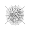 Spider Web tattoo design idea