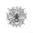 Spider Web tattoo design idea