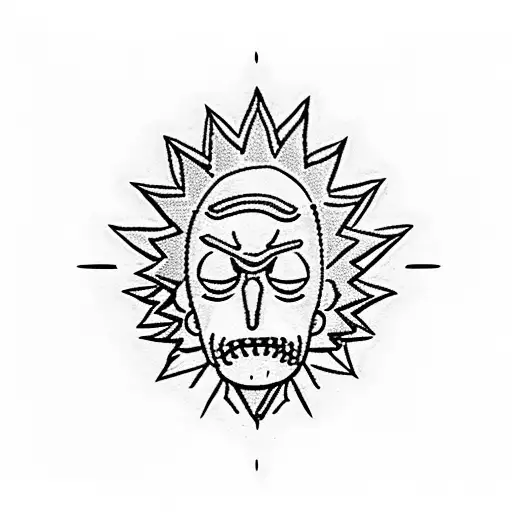 Rick an morty tattoo design idea