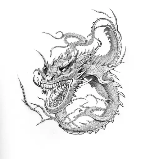 books, dragon, hero tattoo design idea