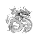 books, dragon, hero tattoo design idea