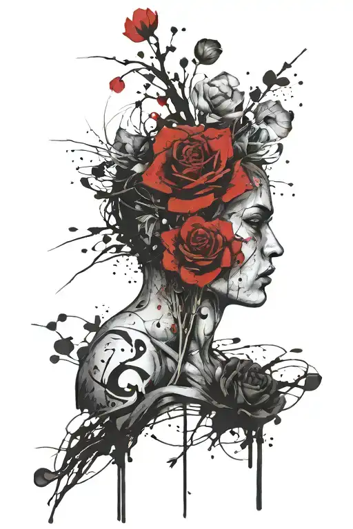 find someone that grows flowers in the darkest parts of you.  masculine tattoo design idea