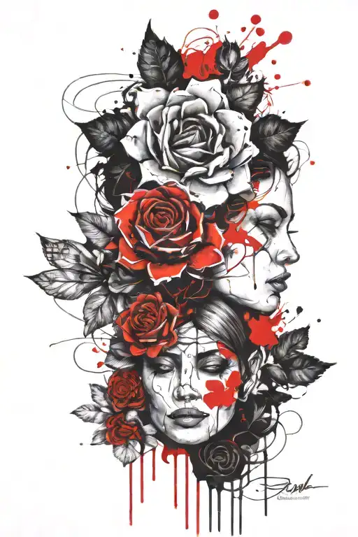 find someone that grows flowers in the darkest parts of you tattoo design idea
