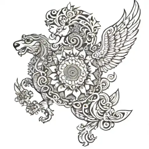 The verse you've mentioned is from the Bhagavad Gita, Chapter 2, Verse 47. It translates to:  "Your right is to perform  tattoo design idea