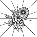 mint, valerian, chamomile  tattoo design idea