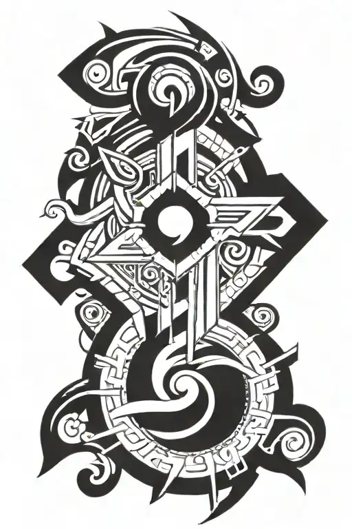 The die is cast tattoo design idea