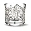 bourbon glass tattoo design idea