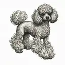 dog that looks like a toy poodle tattoo design idea