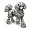 dog that looks like a toy poodle tattoo design idea