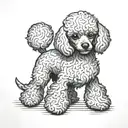 dog that looks like a toy poodle tattoo design idea